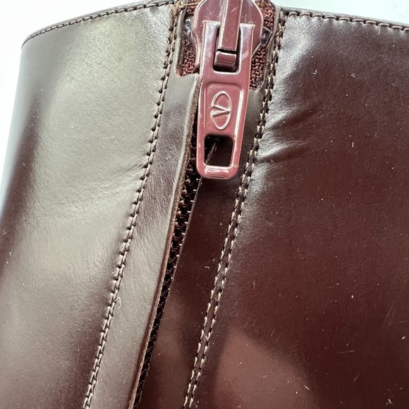 Valentino Garavani VLogo Heritage Leather VLogo-Heel Booties Made in Italy Sz 40 - Picture 9 of 14